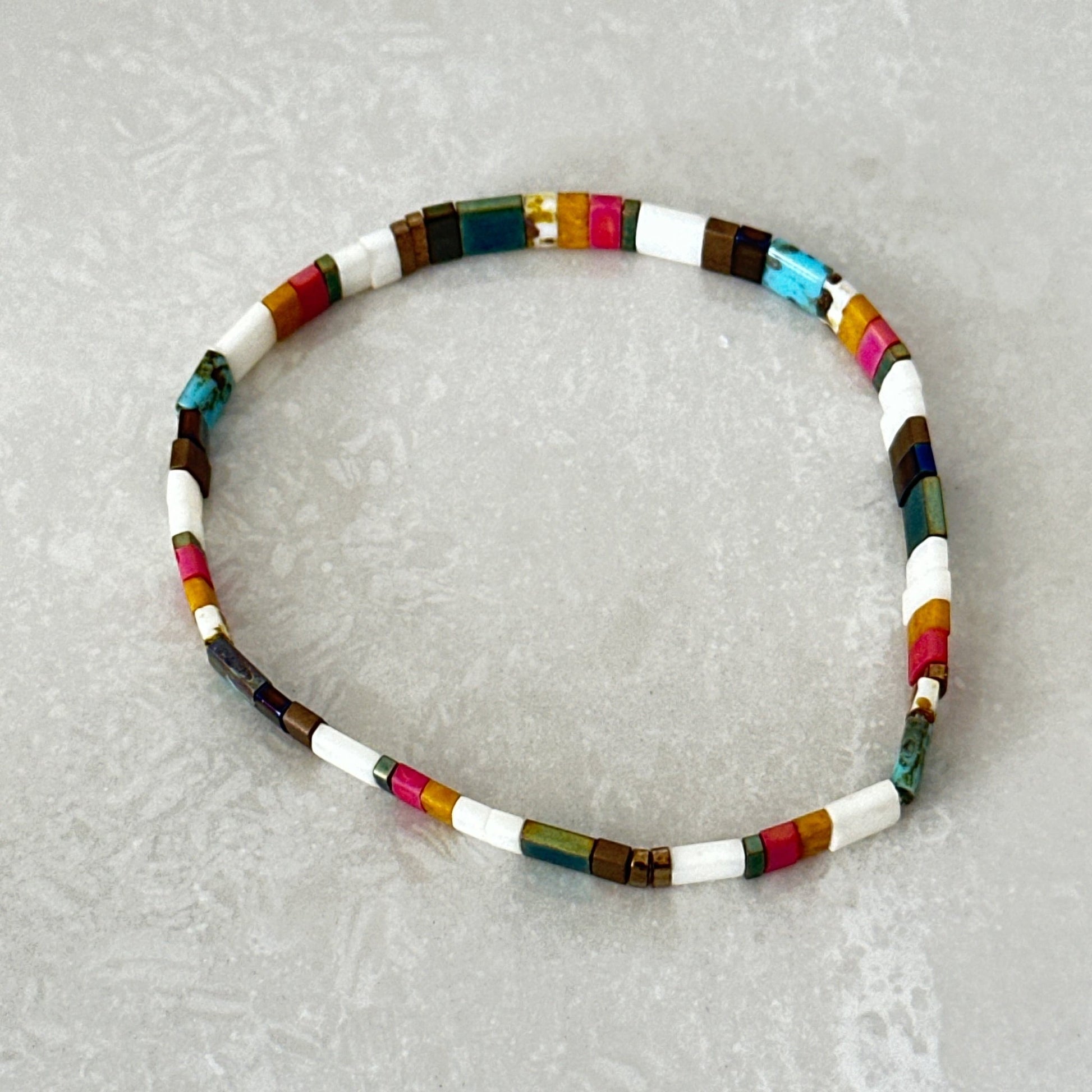 Miyuki Tila Bead Bracelet - Uplift Beads