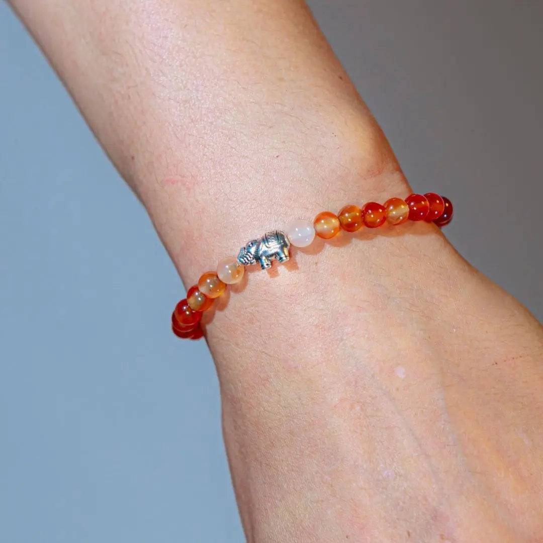 Carnelian Gemstone Bracelet - Uplift Beads