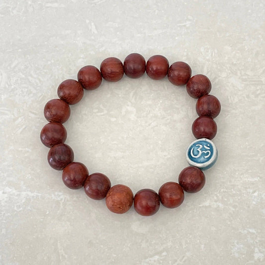 Om (Aum) Rosewood Bracelet - Uplift Beads