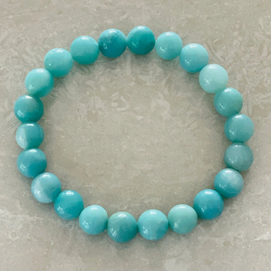 Amazonite Natural Gemstone Bracelet - Uplift Beads