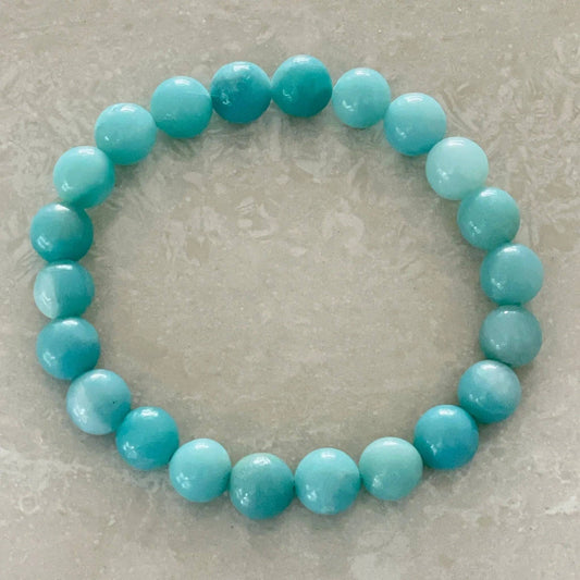 Amazonite Natural Gemstone Bracelet - Uplift Beads