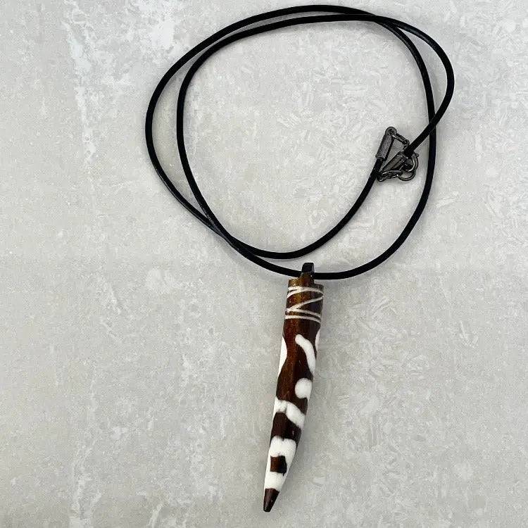 African Batik Necklace - Uplift Beads