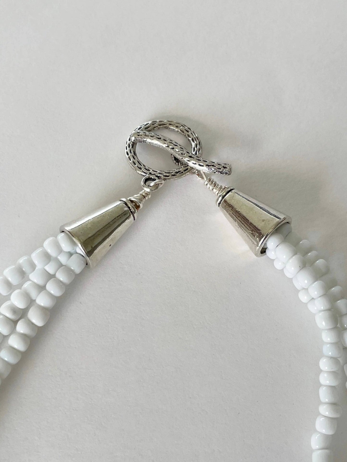 African Multi - strand Glass Necklace - Uplift Beads