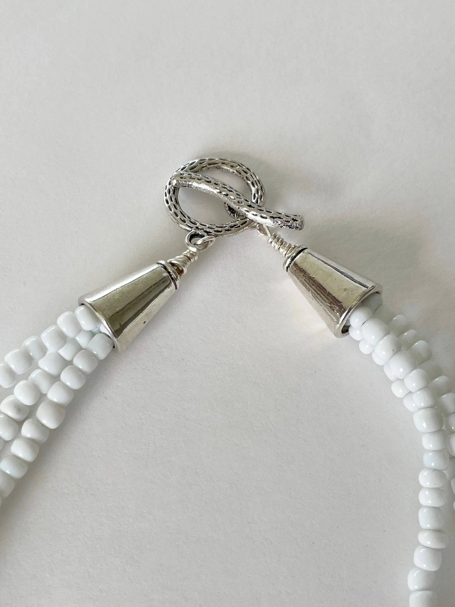 African Multi - strand Glass Necklace - Uplift Beads