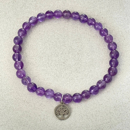Amethyst 'Tree of Life' Bracelet - Uplift Beads