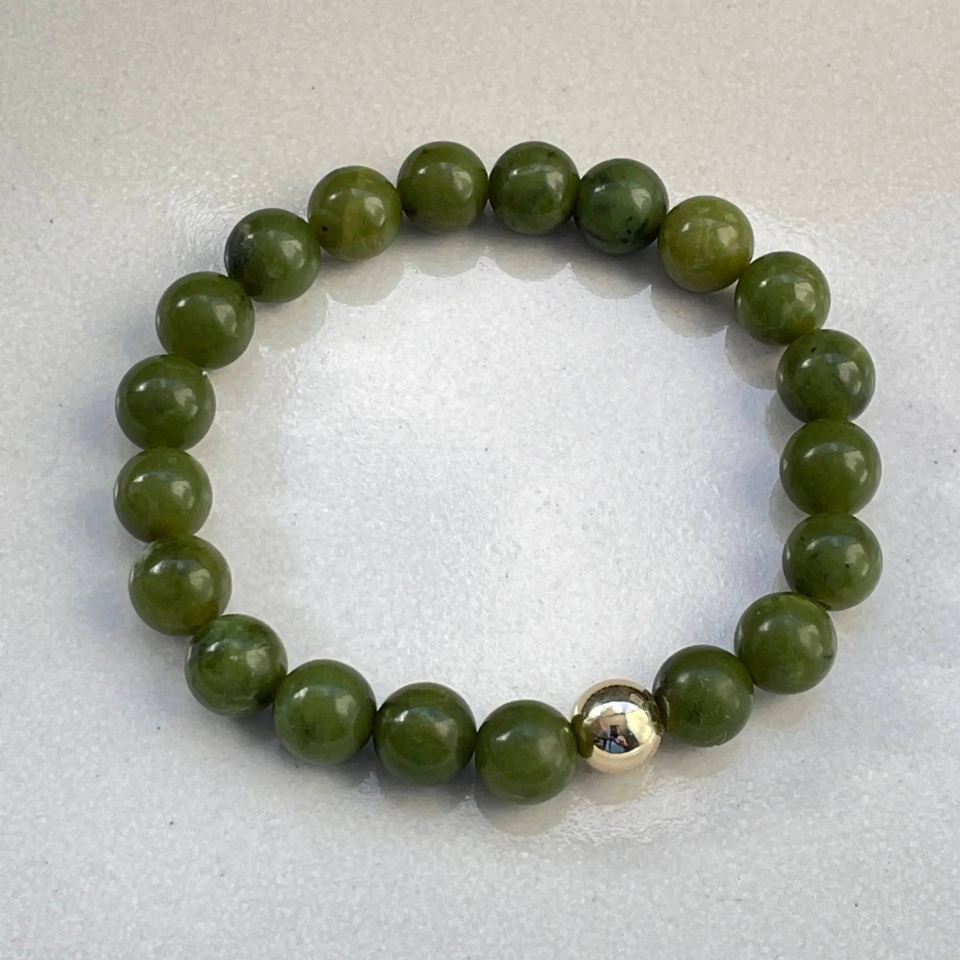 Canadian Jade gemstone bracelet - Uplift Beads