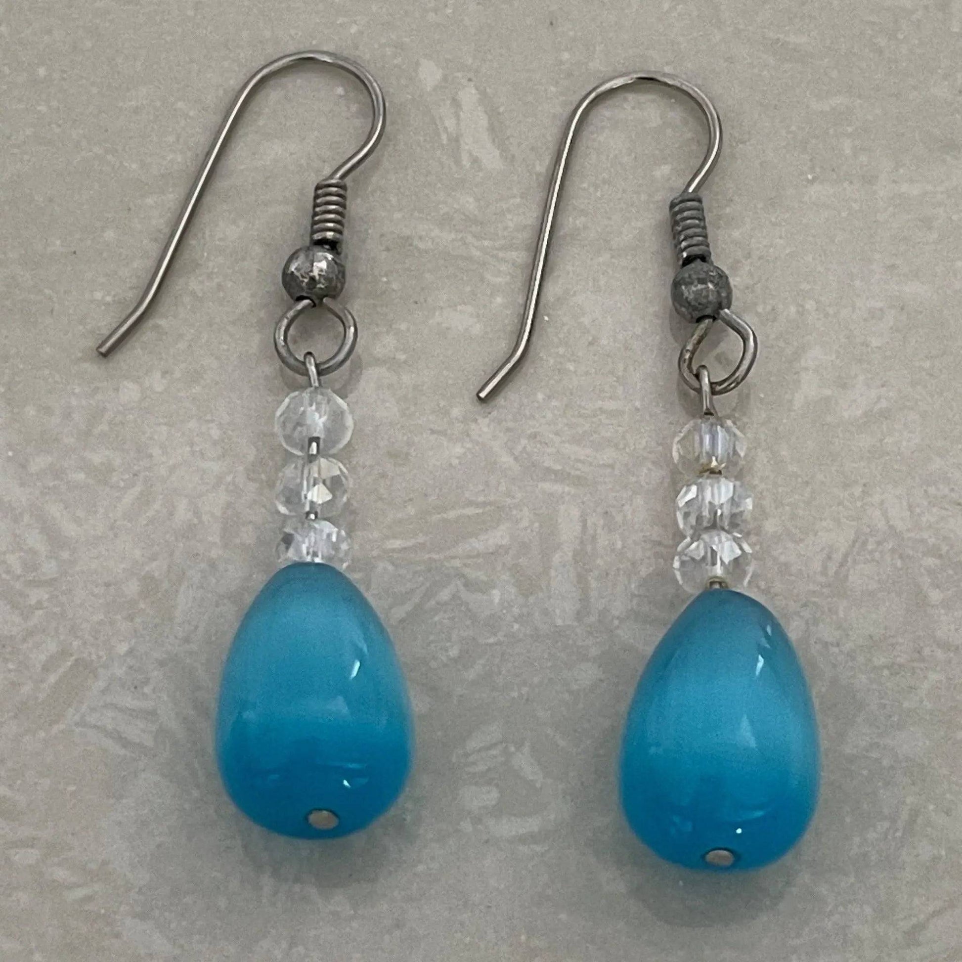 Cat Eye Glass Earrings - Uplift Beads