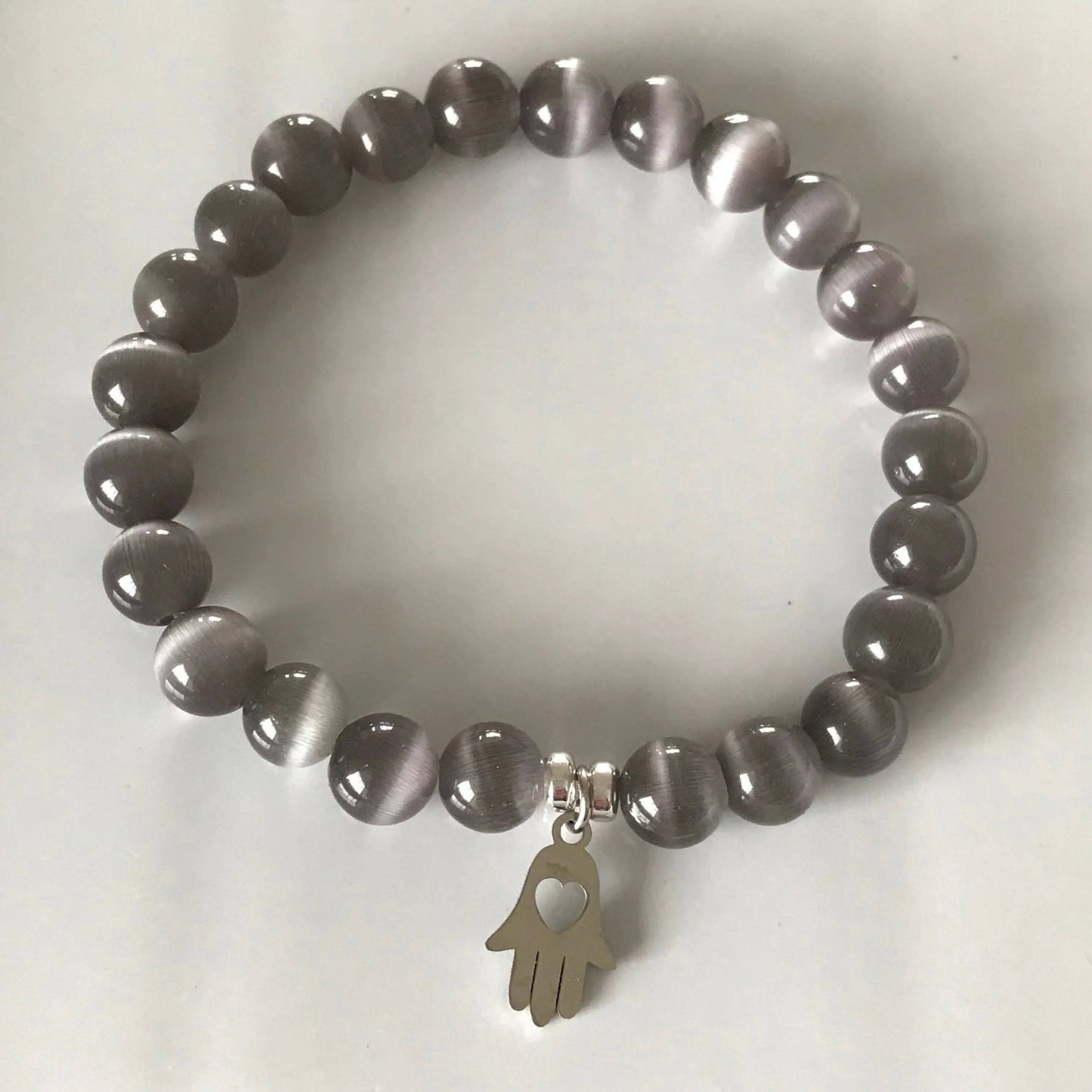 Cat Eye Hamsa Bracelet - Uplift Beads