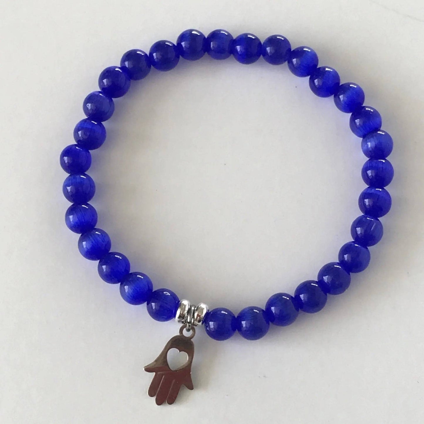 Cat Eye Hamsa Bracelet - Uplift Beads