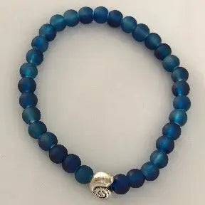 Conch Shell Sea Glass Bracelet - Uplift Beads