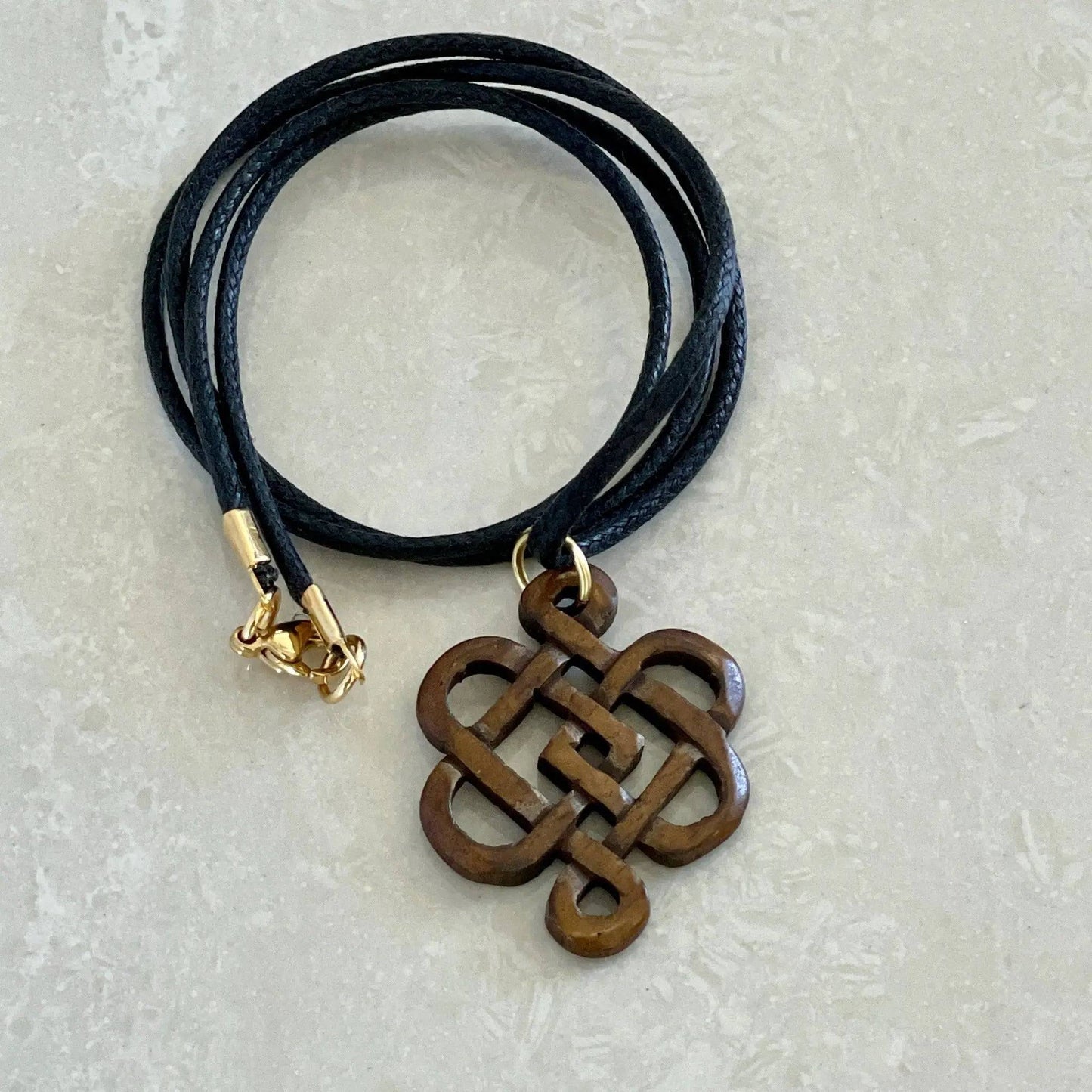 Embrace the Cultural Heritage with the Exquisite Tibetan Eternal Knot Necklace - Uplift Beads