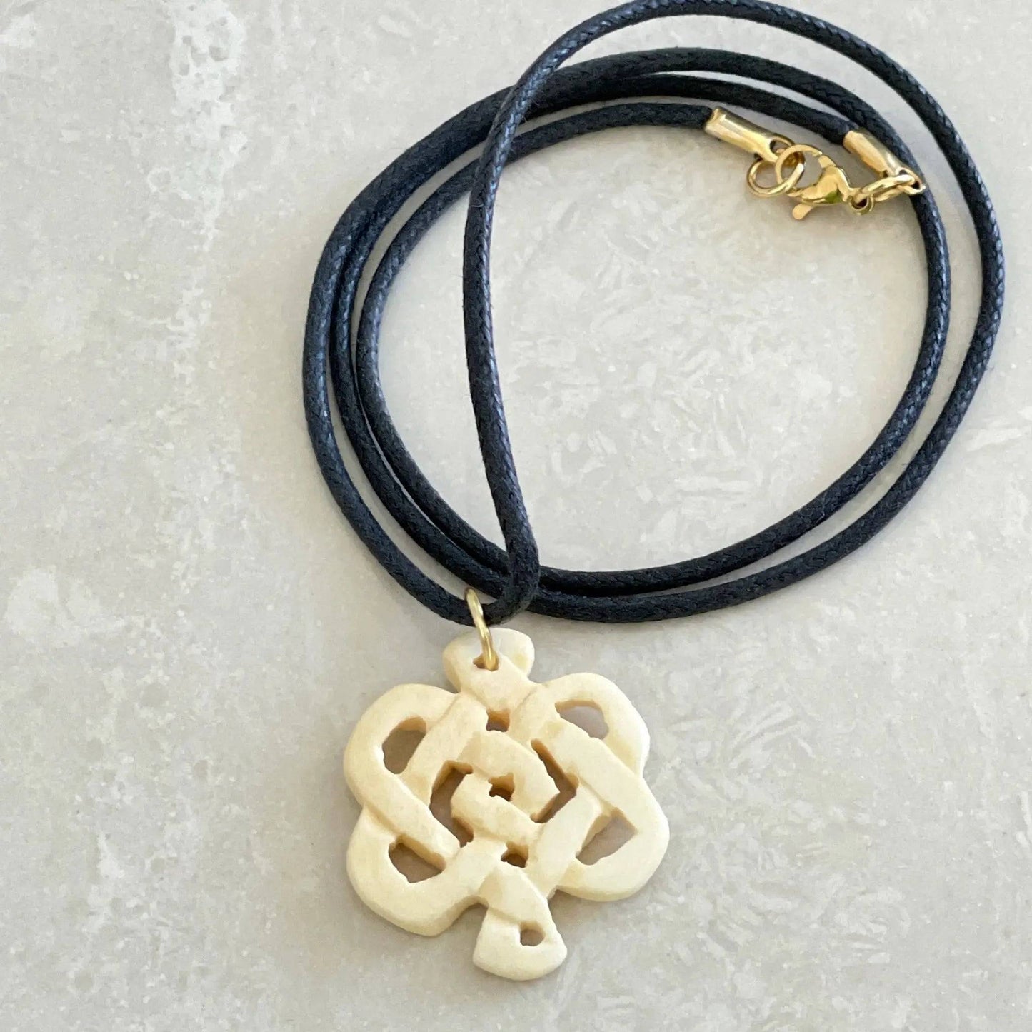 Embrace the Cultural Heritage with the Exquisite Tibetan Eternal Knot Necklace - Uplift Beads