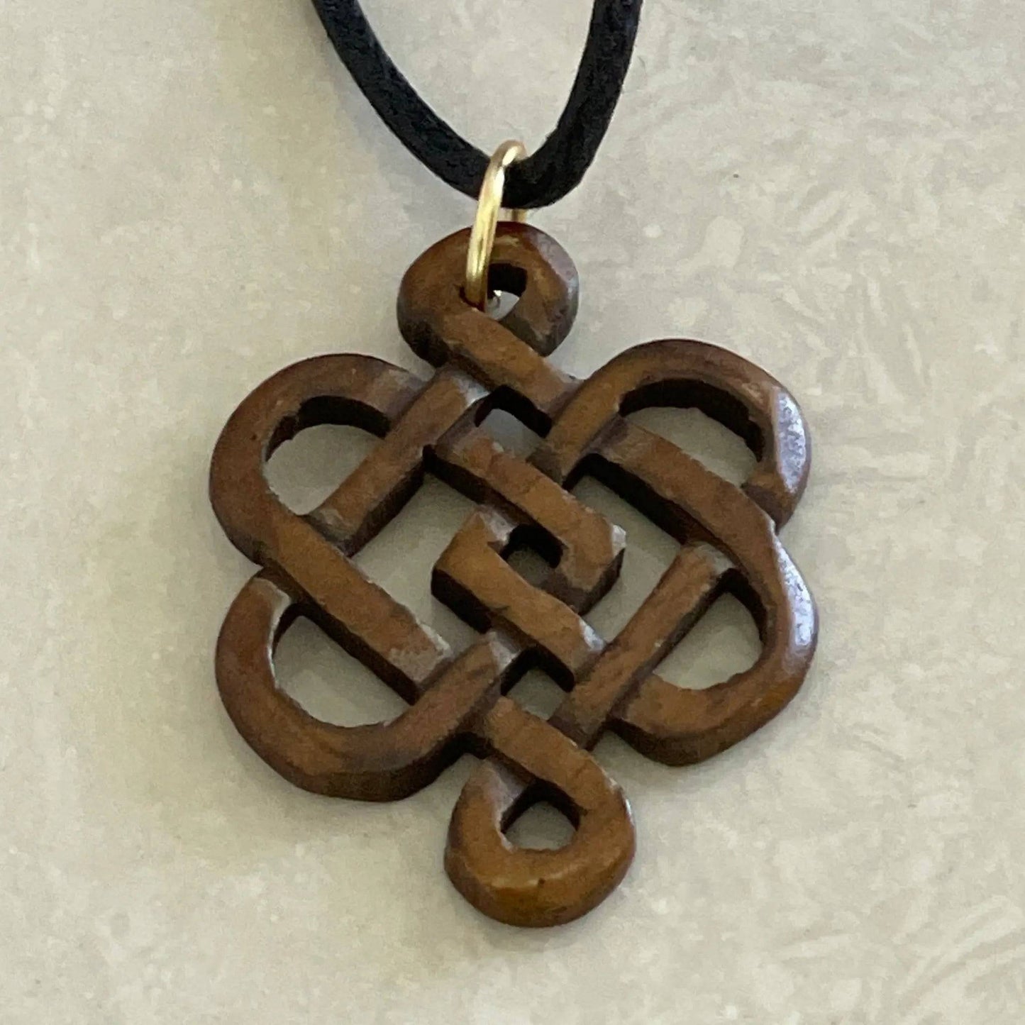 Embrace the Cultural Heritage with the Exquisite Tibetan Eternal Knot Necklace - Uplift Beads