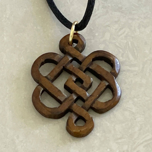 Embrace the Cultural Heritage with the Exquisite Tibetan Eternal Knot Necklace - Uplift Beads
