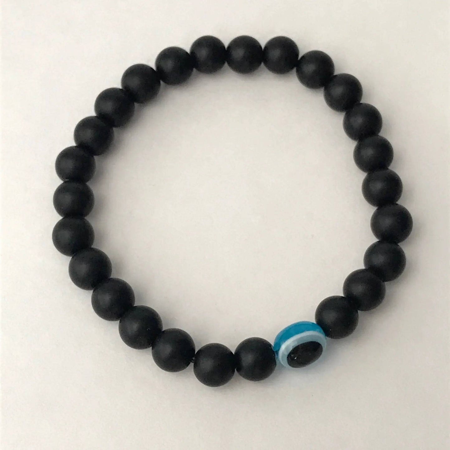 Evil Eye Glass Bead Bracelet - Uplift Beads