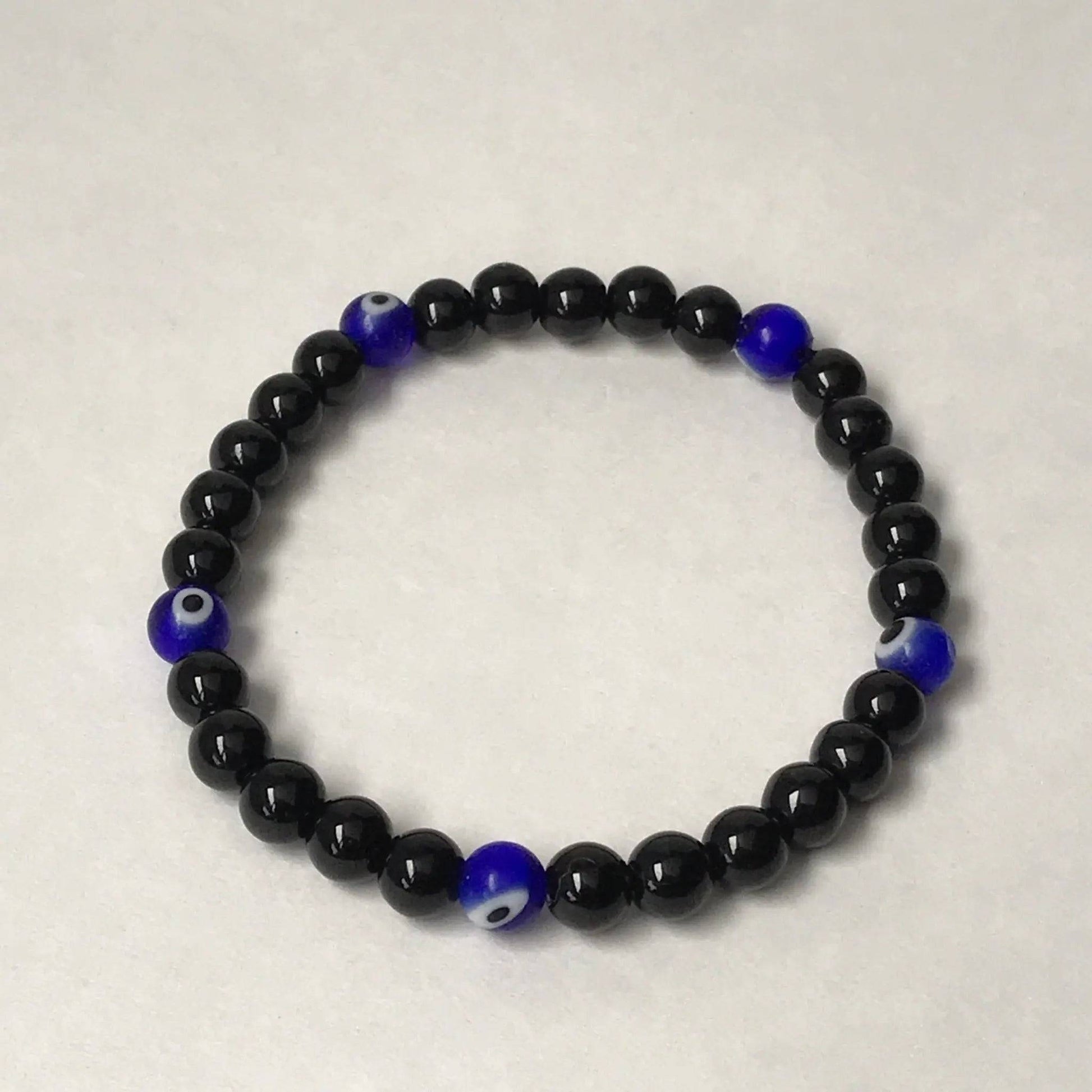 Evil Eye Glass Bead Bracelet - Uplift Beads