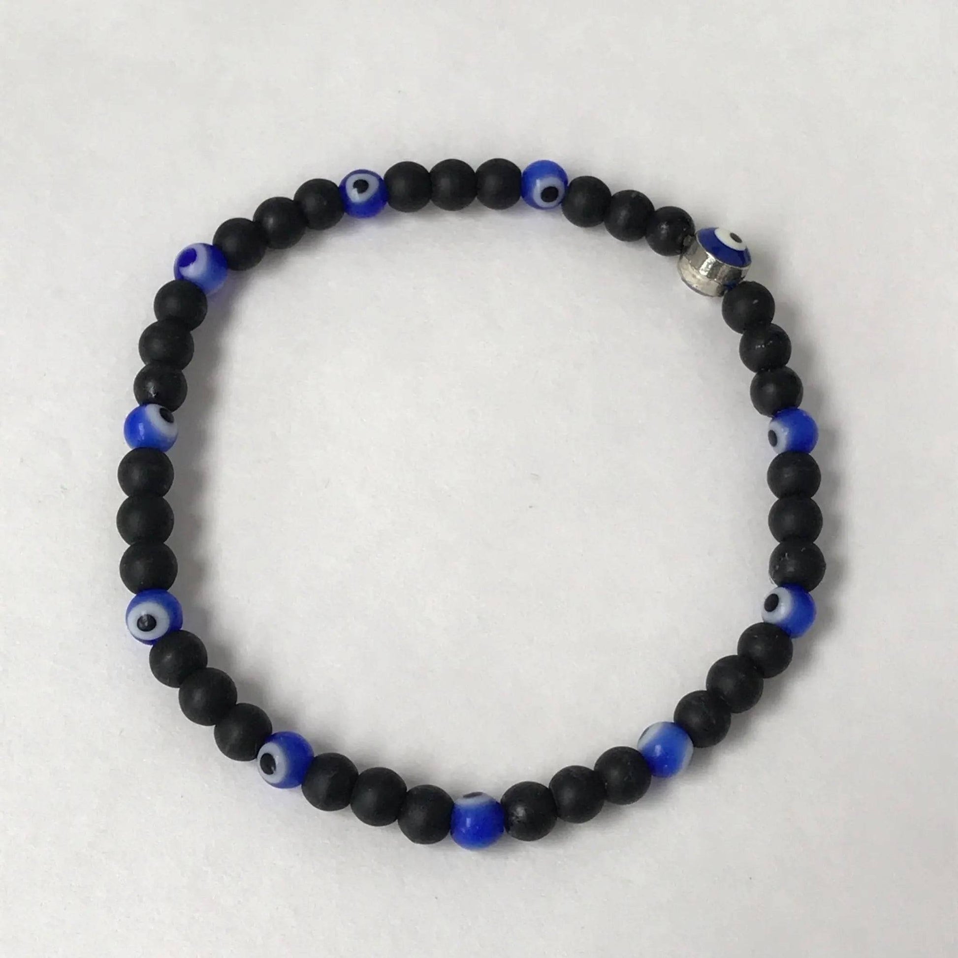 Evil Eye Glass Bead Bracelet - Uplift Beads