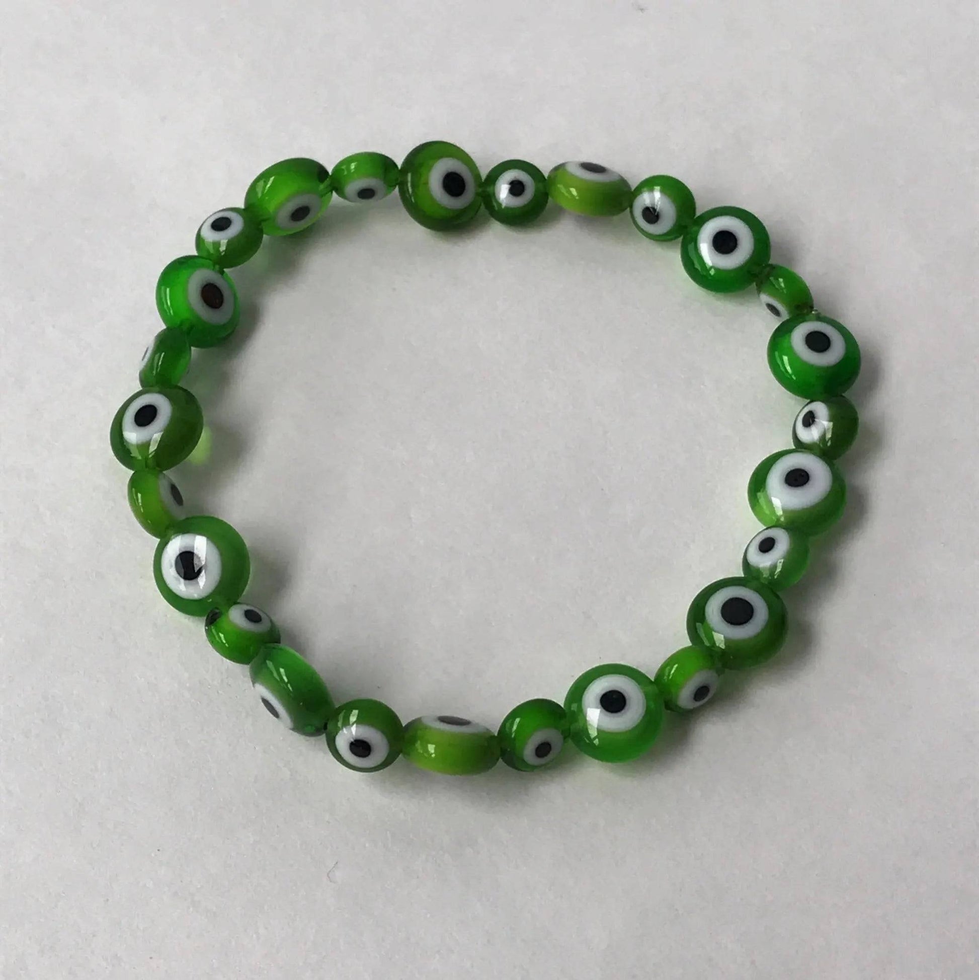 Evil Eye Glass Bead Bracelet - Uplift Beads