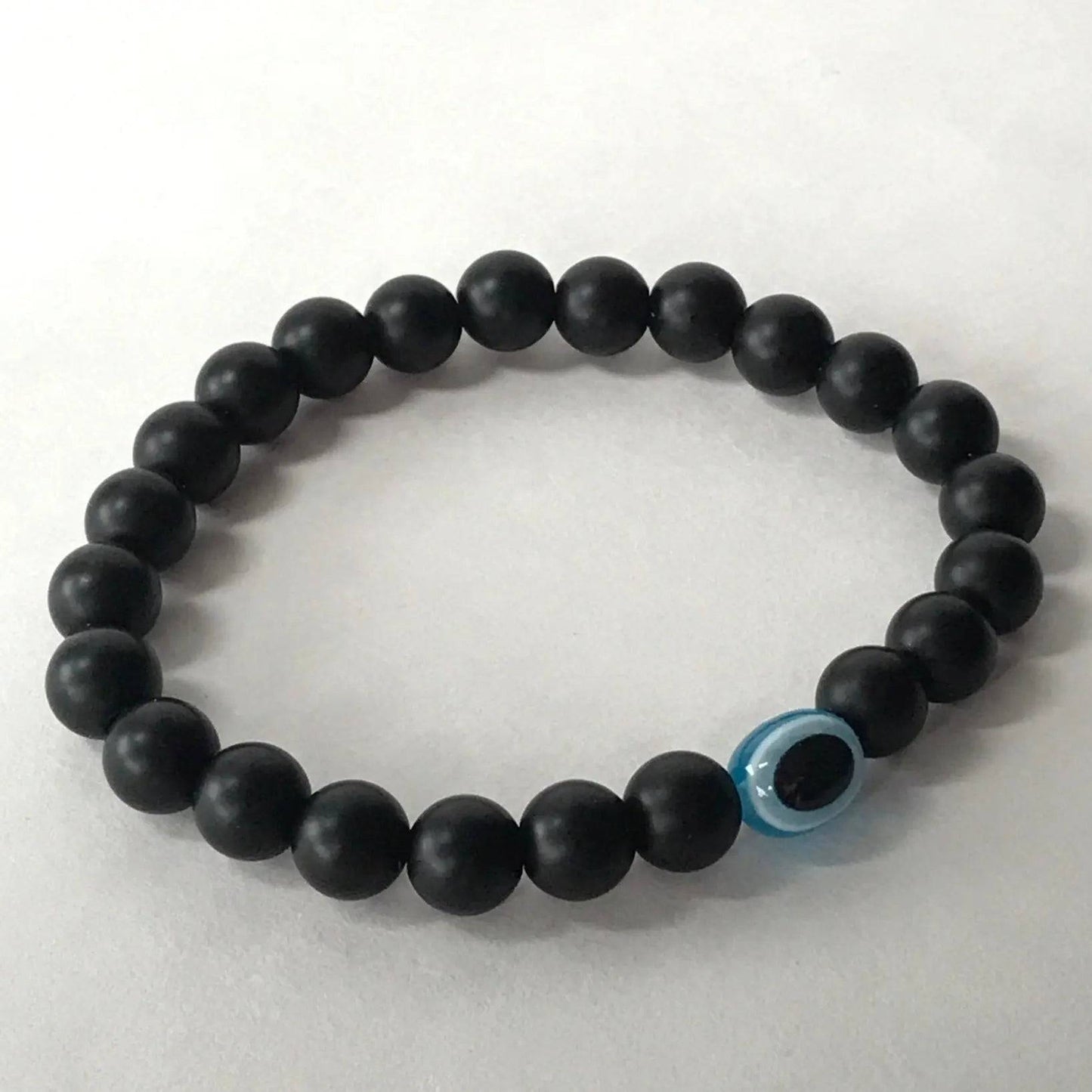 Evil Eye Glass Bead Bracelet - Uplift Beads
