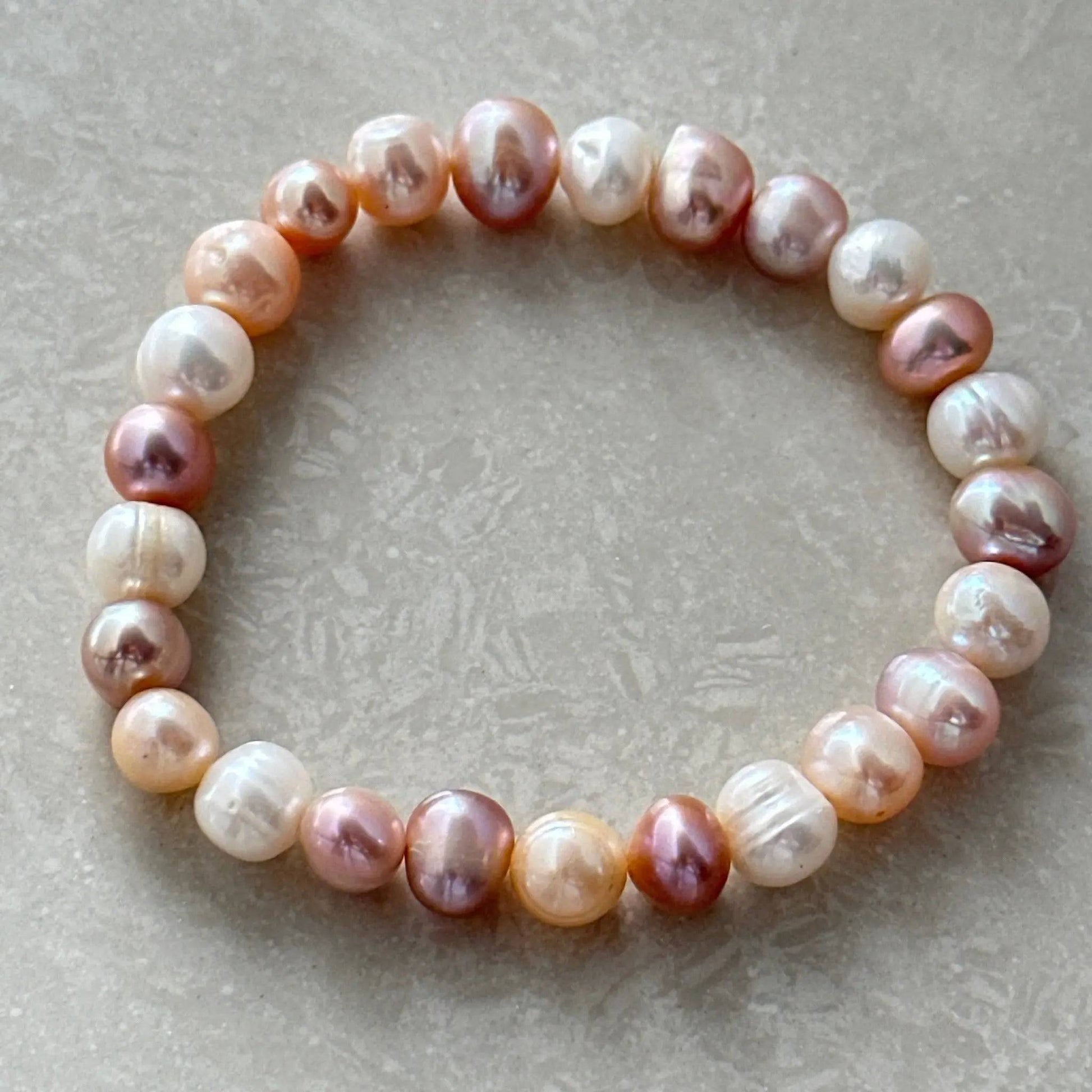 Freshwater Pearl Bracelet featuring genuine natural pearls - Uplift Beads
