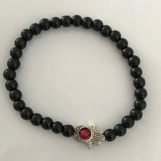 Glass Hamsa Bracelet - Uplift Beads