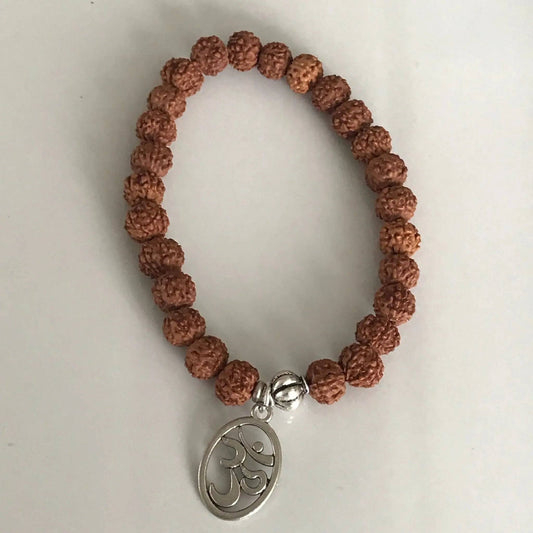 Om (Aum) Rudraksha Bracelet - Uplift Beads