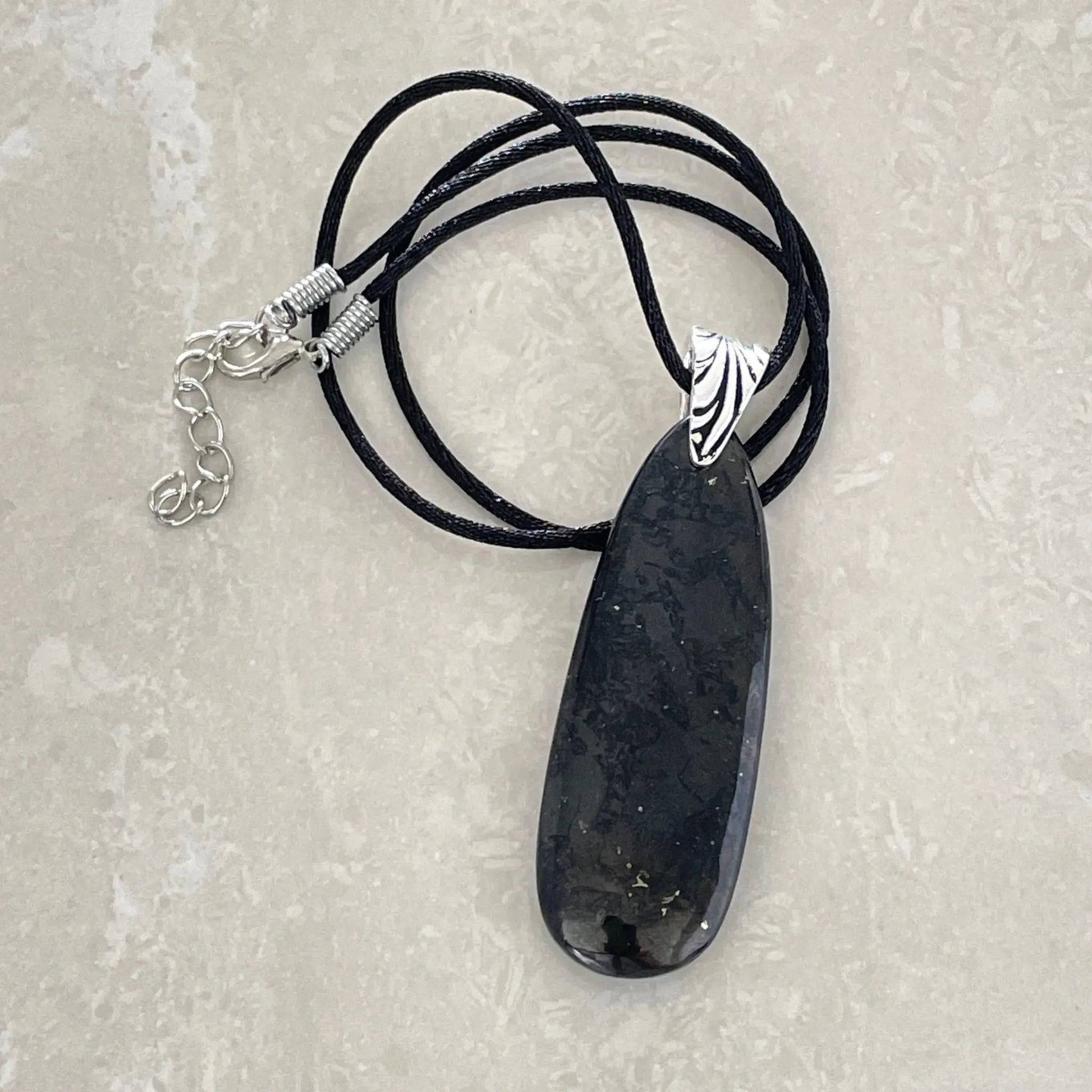 Natural Shungite Necklace - Uplift Beads