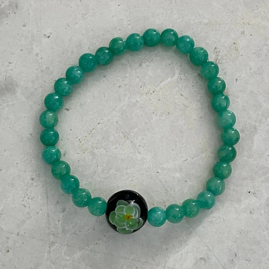 Sakura Blossom Gemstone Bracelet - Uplift Beads