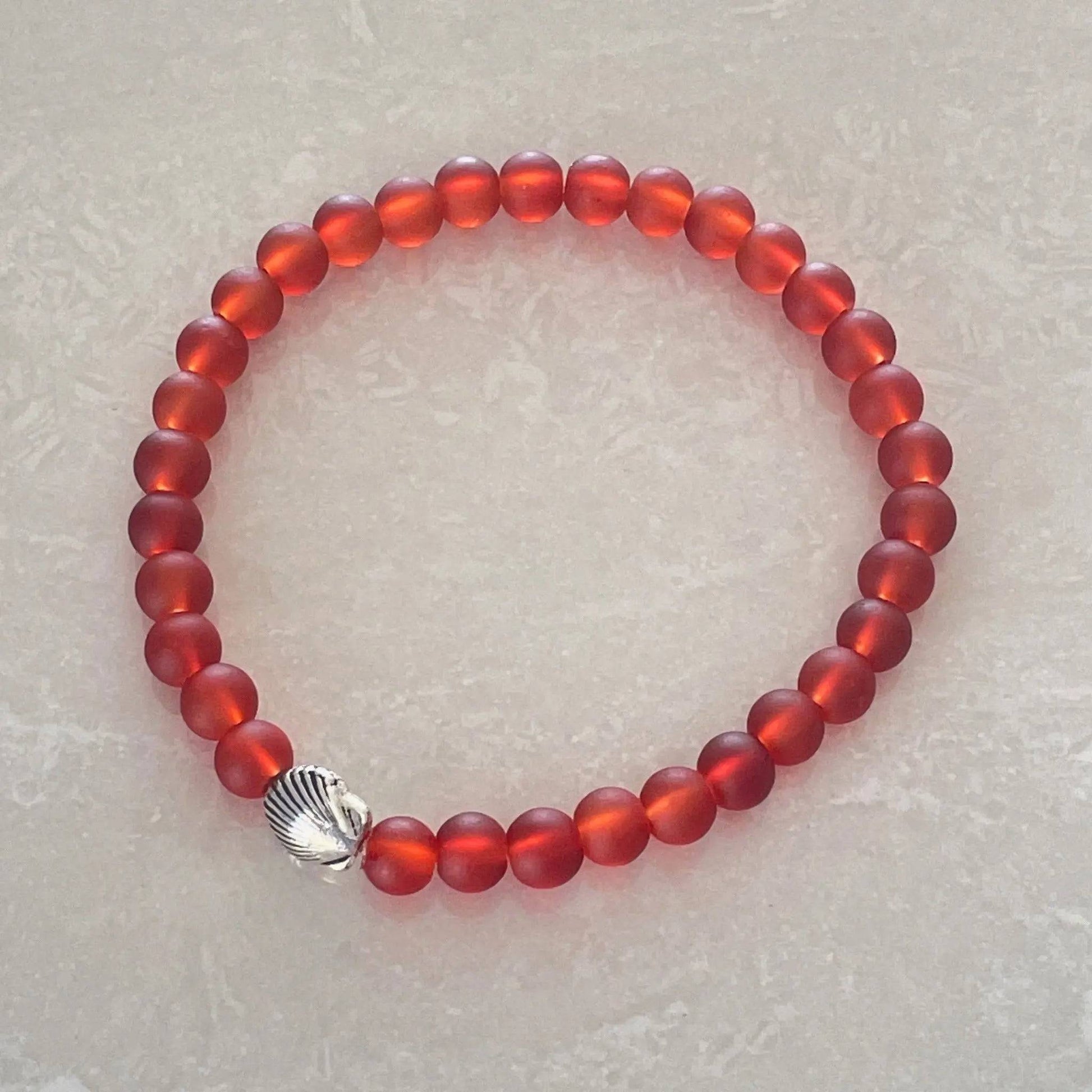Scallop Sea Glass Bracelet - Uplift Beads