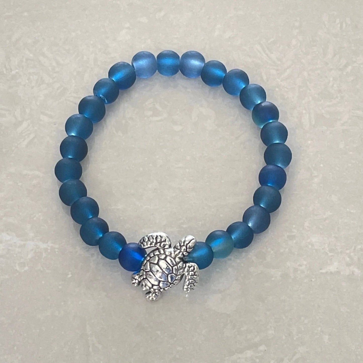 Sea Turtle Sea Glass Bracelet - Uplift Beads
