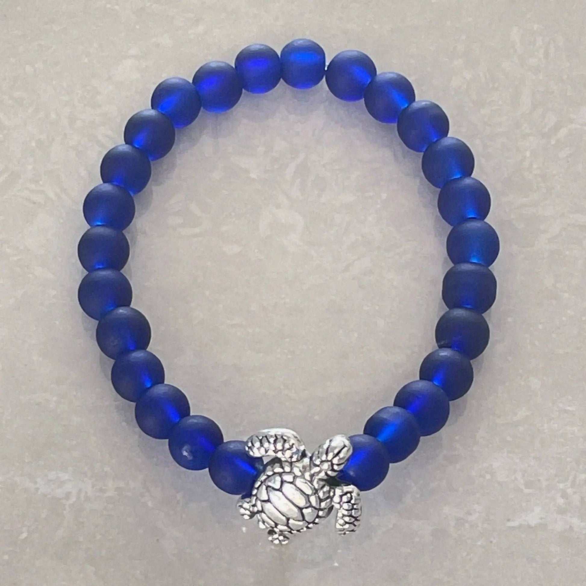 Sea Turtle Sea Glass Bracelet - Uplift Beads