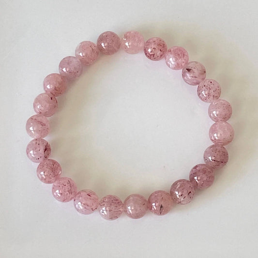 Strawberry Quartz Bracelet - Uplift Beads